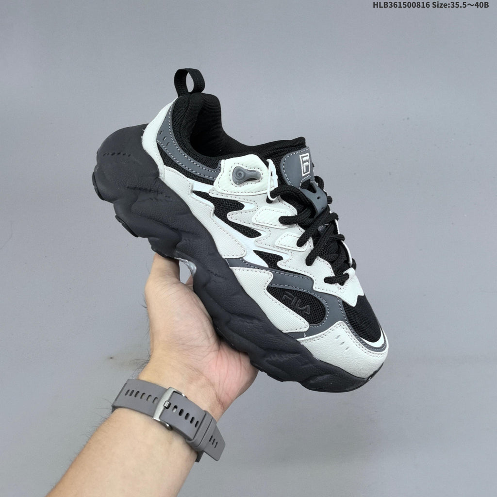 FILA Chunky Low-Top Sneakers in Cream or Black