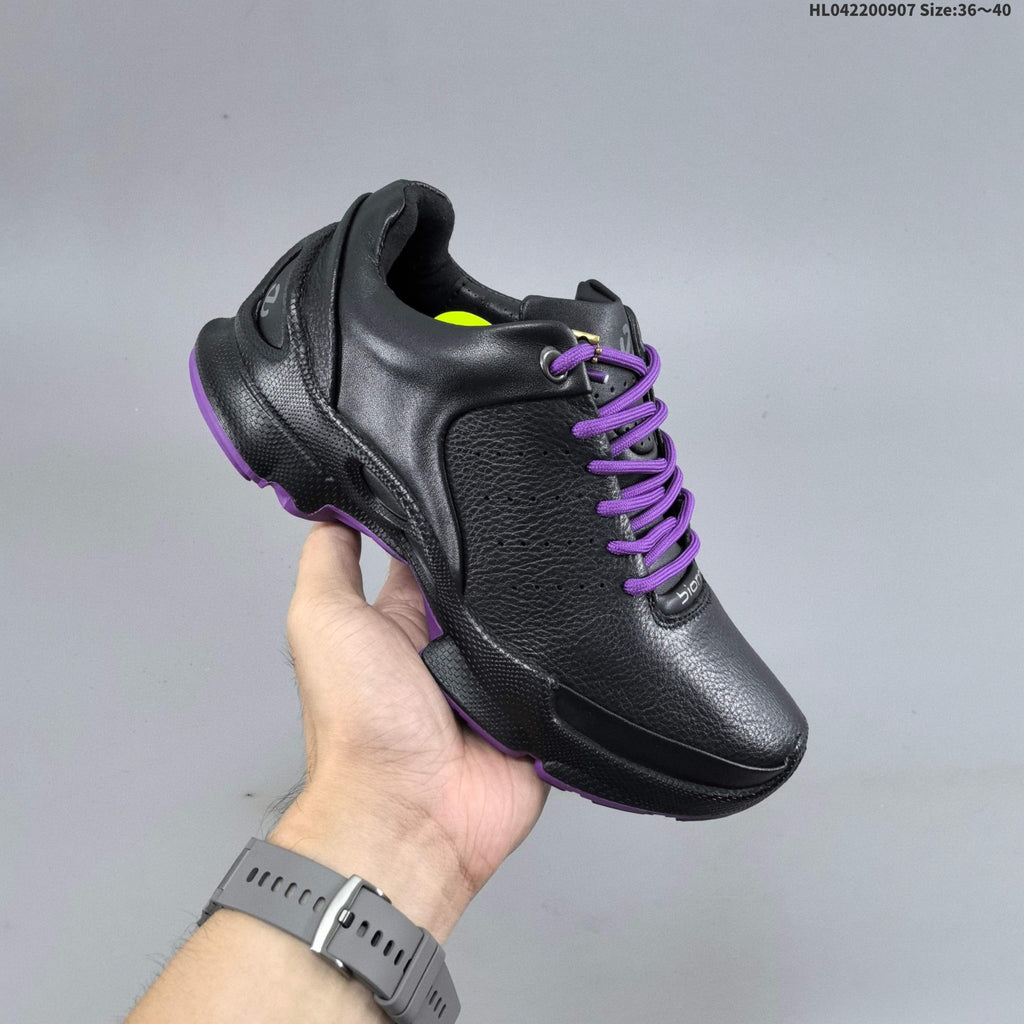 ECCO Biom Low-Top Outdoor Shoes Black with Contrast Laces