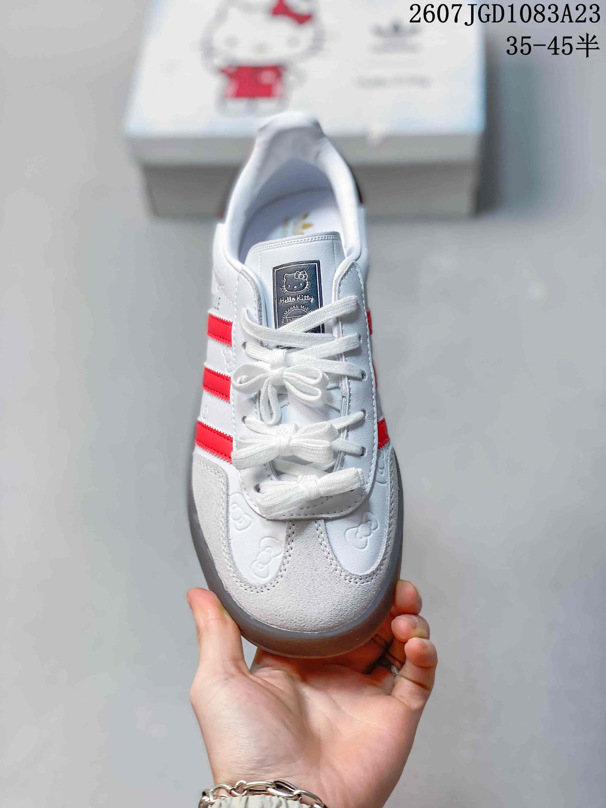 adidas Gazelle Hello Kitty Sneakers White Red