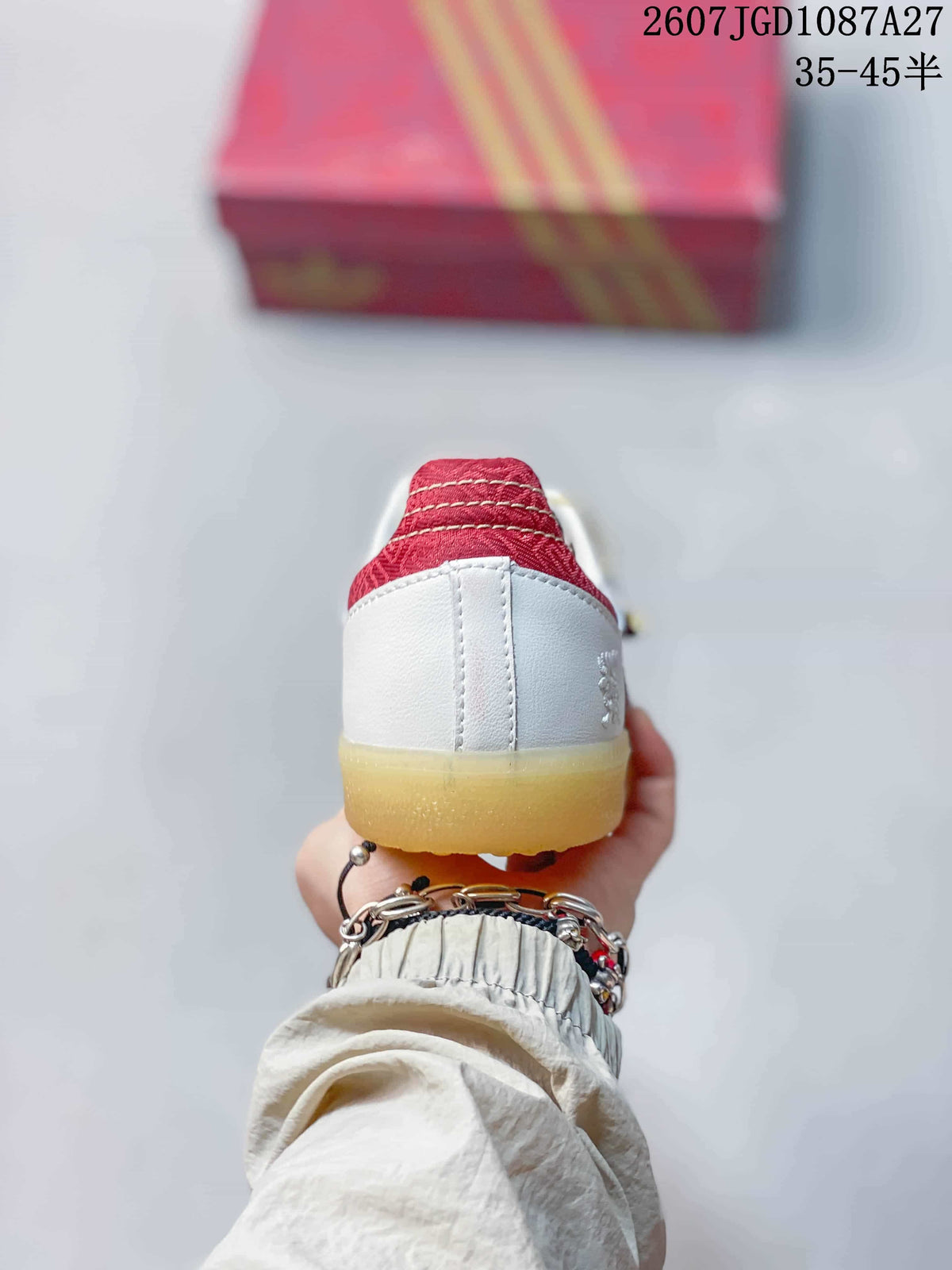 adidas Samba ADV Low-Top Sneakers White Grey Red