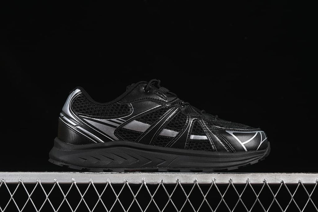The North Face NS93R41K Black and Silver Trail Sneakers