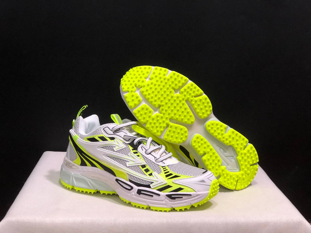 OFF-WHITE Be Right Back Sneakers White Neon Yellow