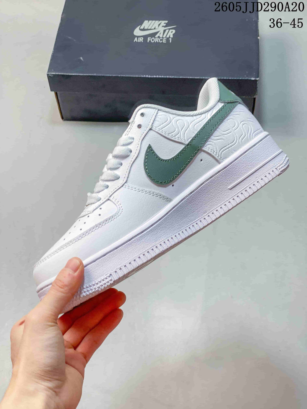 Nike WMNS Air Force 1 Shadow White Green Red Sneakers JD290A20
