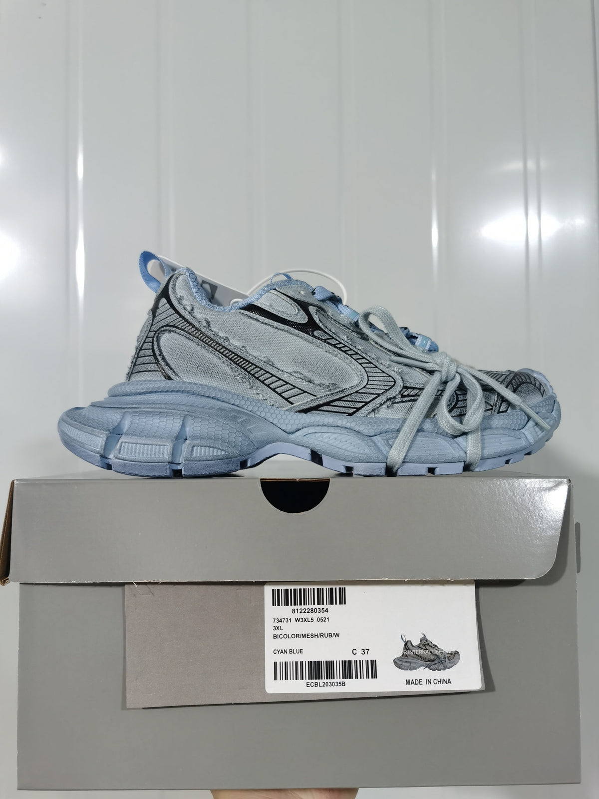 Balenciaga 3XL Sneakers Cyan Blue