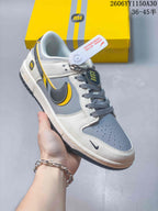 Nike SB Dunk Low x Louis Vuitton Sneakers, Gray and Yellow
