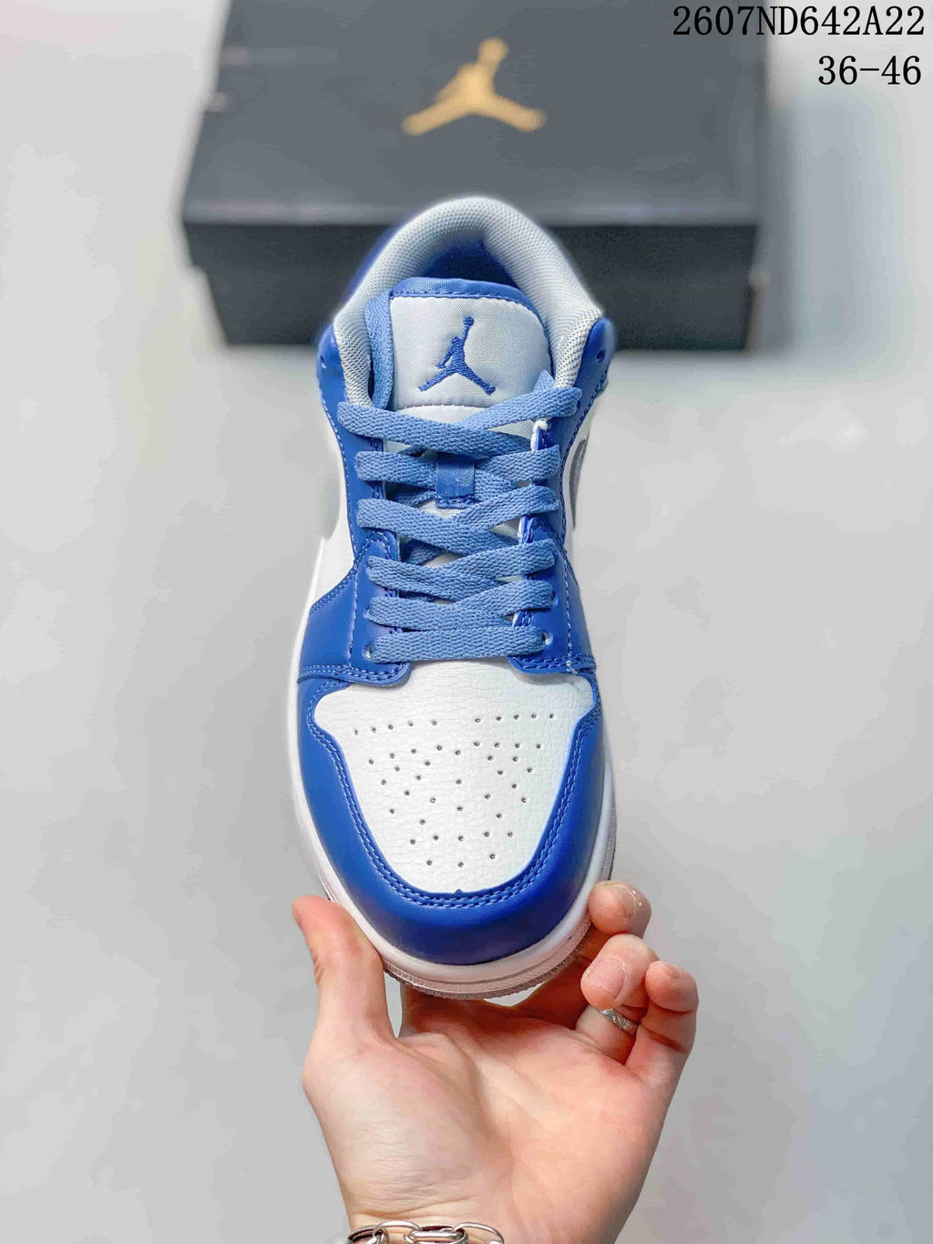 Nike Air Jordan 1 Low OG Blue White Sneakers 553558-140