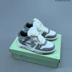 Off-White Arrows Low-Top Sneakers in White and Grey