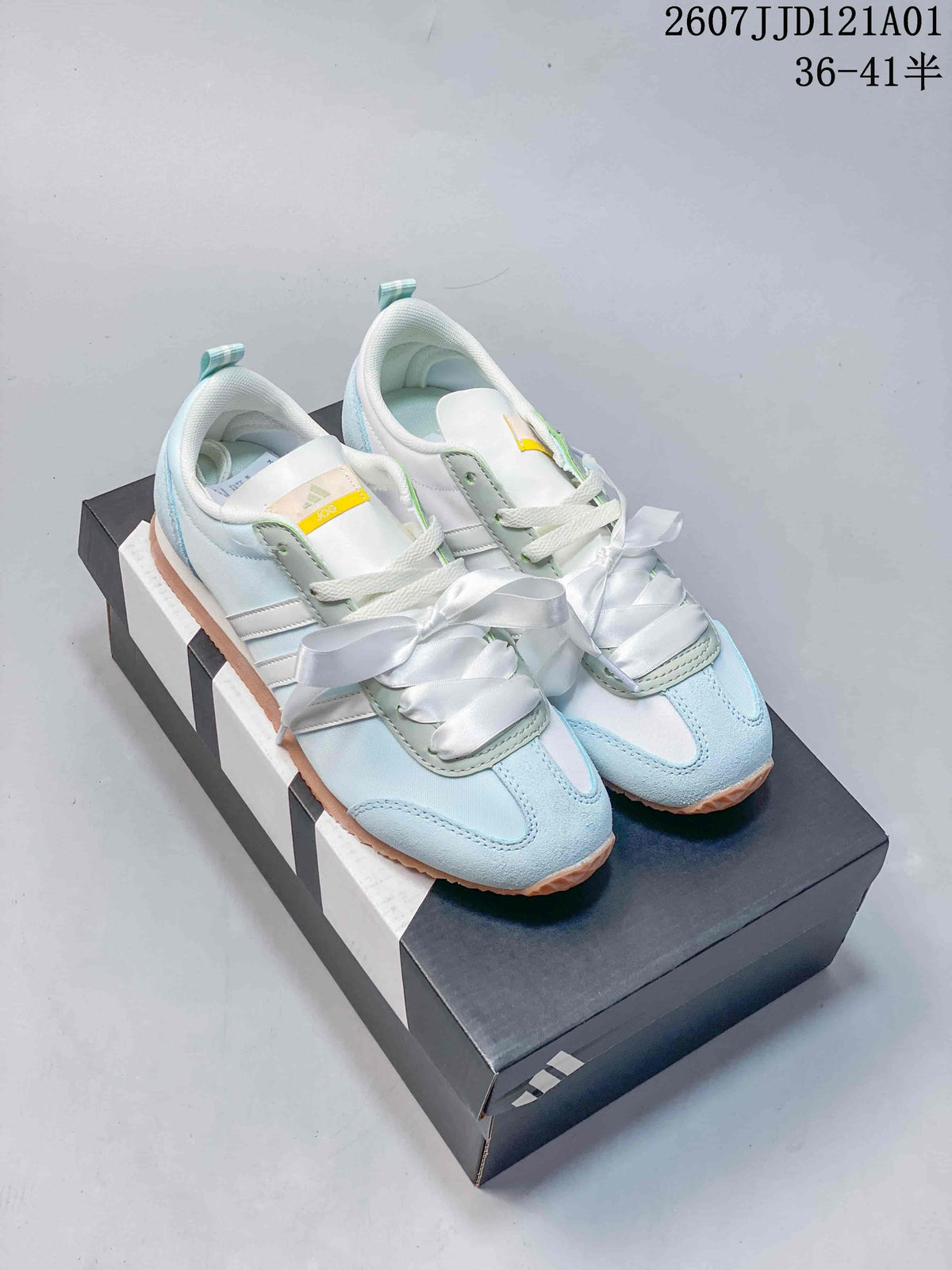 adidas JOG 2.0 Retro Low-Profile Sneakers with Ribbon Laces