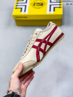 Onitsuka Tiger Mexico 66 Cream Red Low-Top Sneakers