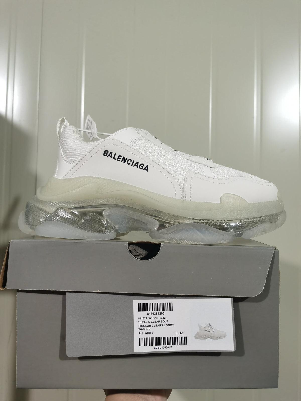 Balenciaga Triple S Clear Sole Sneakers White 6312