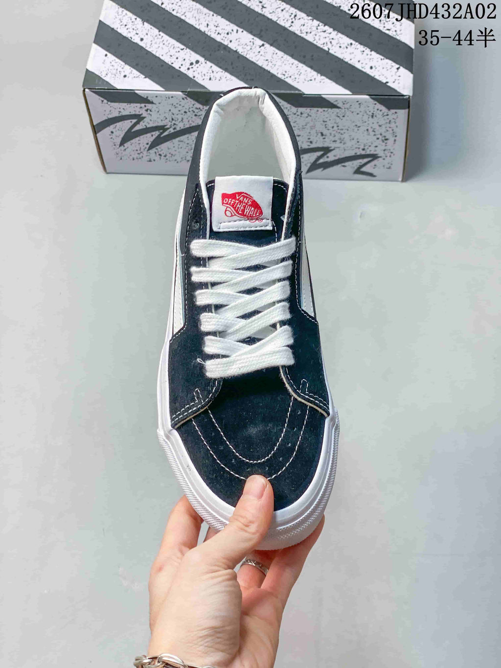 Vans Vault OG Sk8-Mid Black and White Sneakers VN0A4BVCBA2