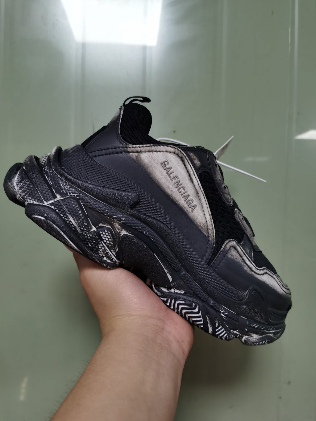 Balenciaga Triple S Sneakers Black Grey 9870
