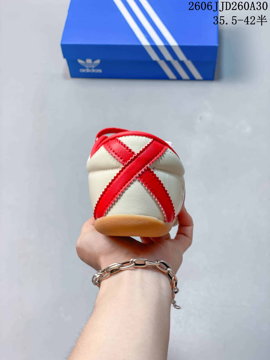 adidas Originals Tokyo MJ Low-Top Sneakers, Cream and Red