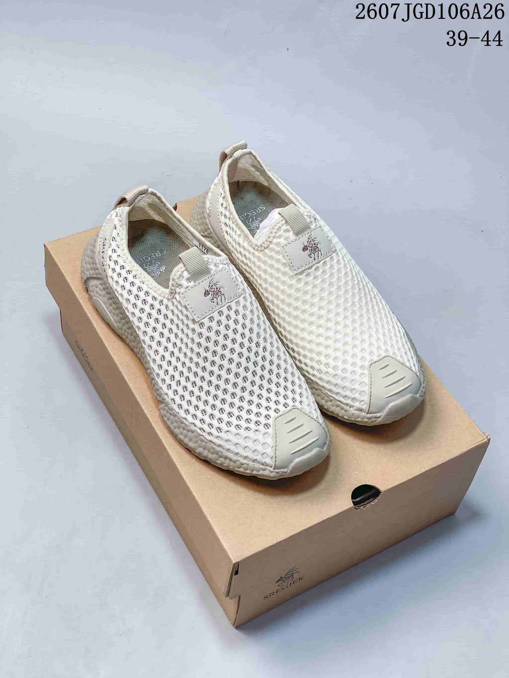 SREGIEK 712260TOI White Mesh Slip-On Sneakers