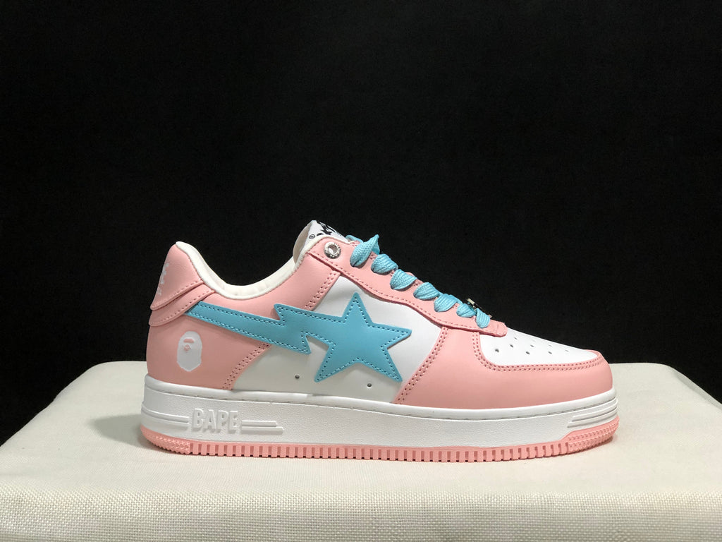 BAPE Bape Sta Low Sneakers Pink Blue
