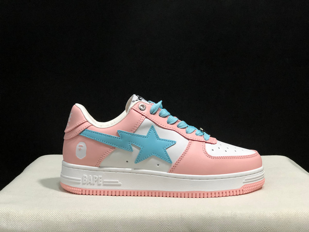 BAPE Bape Sta Low Sneakers Pink Blue