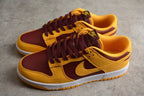 Nike SB Dunk Low Yellow Burgundy Sneakers