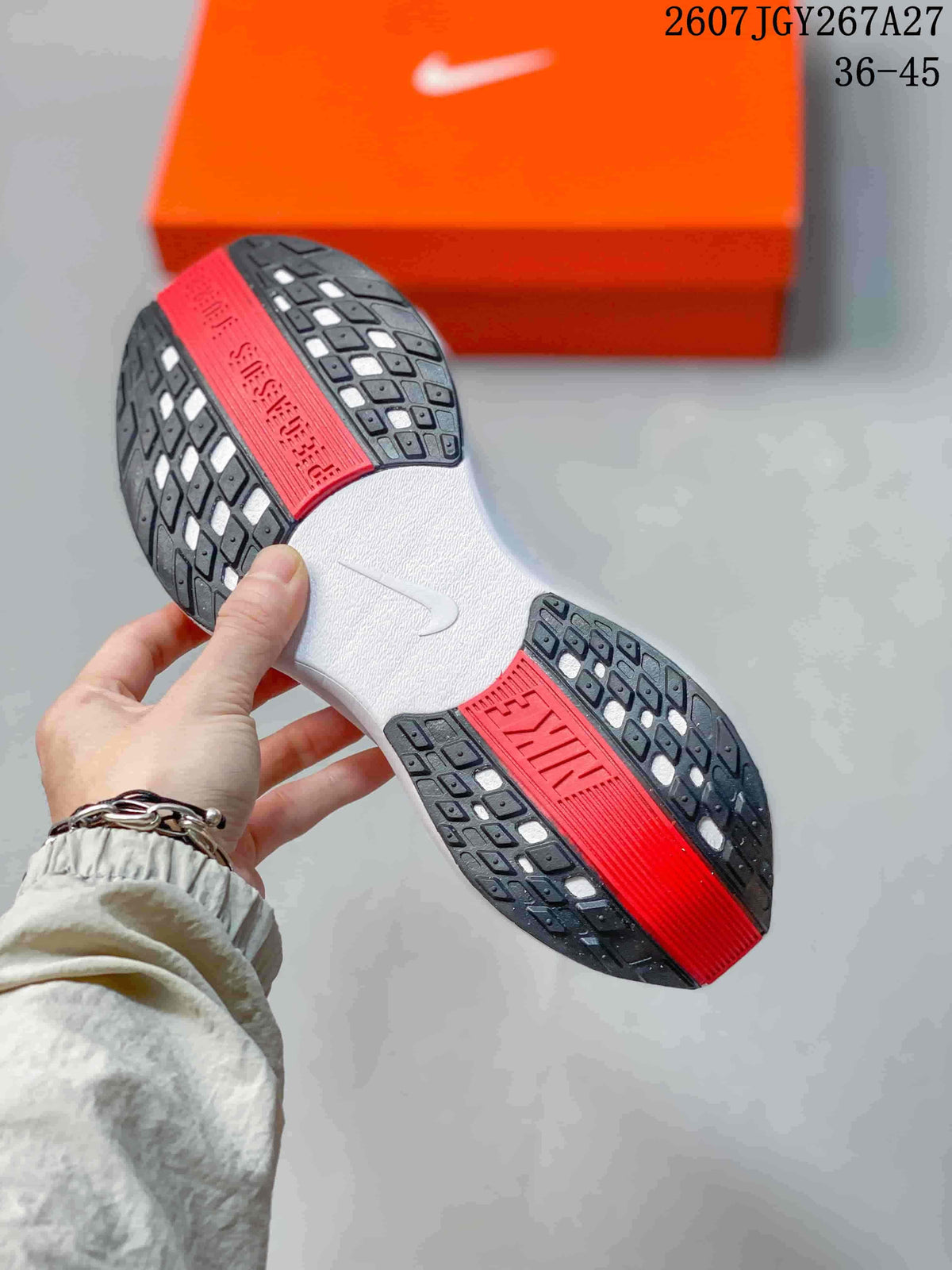 Nike Pegasus Turbo 4 White Red Running Sneakers
