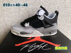 Air Jordan 4 Black Oreo Grey and Black Sneakers