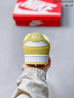 Nike SB Dunk Low Pro Sneakers Yellow and White