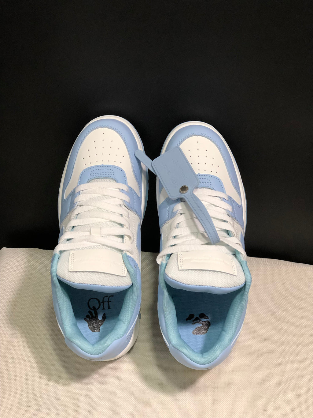 OFF-WHITE Out Of Office Low-Top Sneakers Blue White
