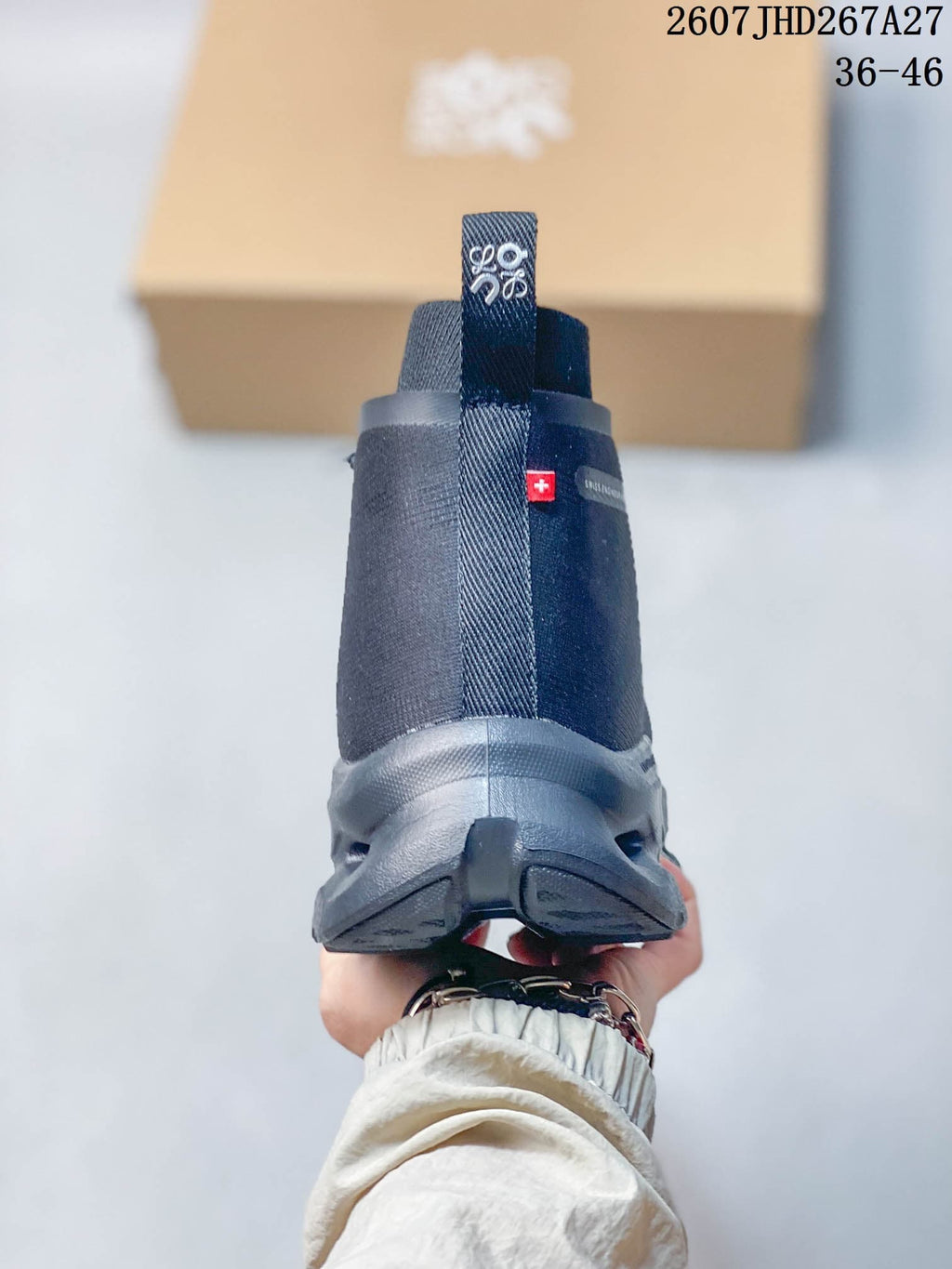 LOEWE x On Cloudtilt High-Top Sneakers in Dark Gray