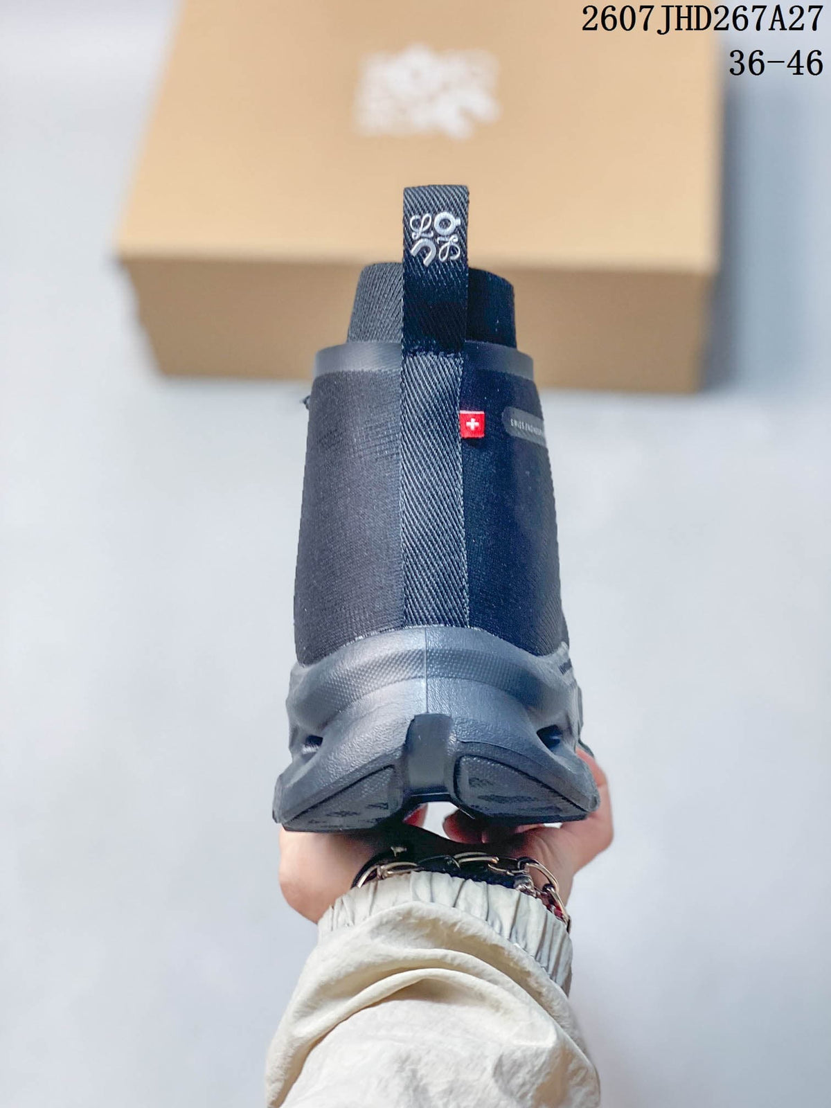 LOEWE x On Cloudtilt High-Top Sneakers in Dark Gray