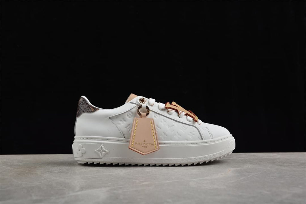 Louis Vuitton Time Out Low White Platform Sneakers