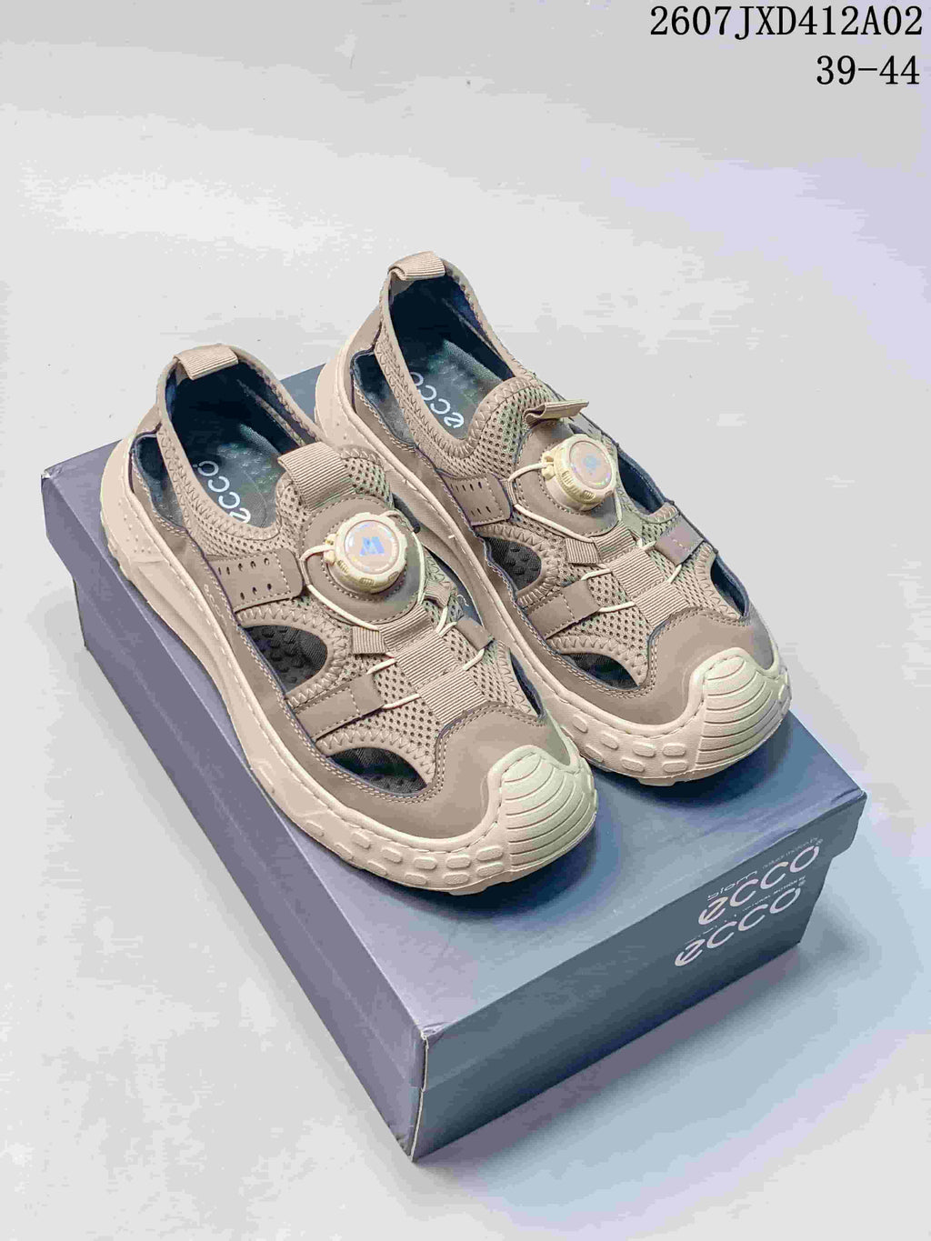 ECCO Outdoor Sandals with Closed Toe, Taupe, JXD412A02