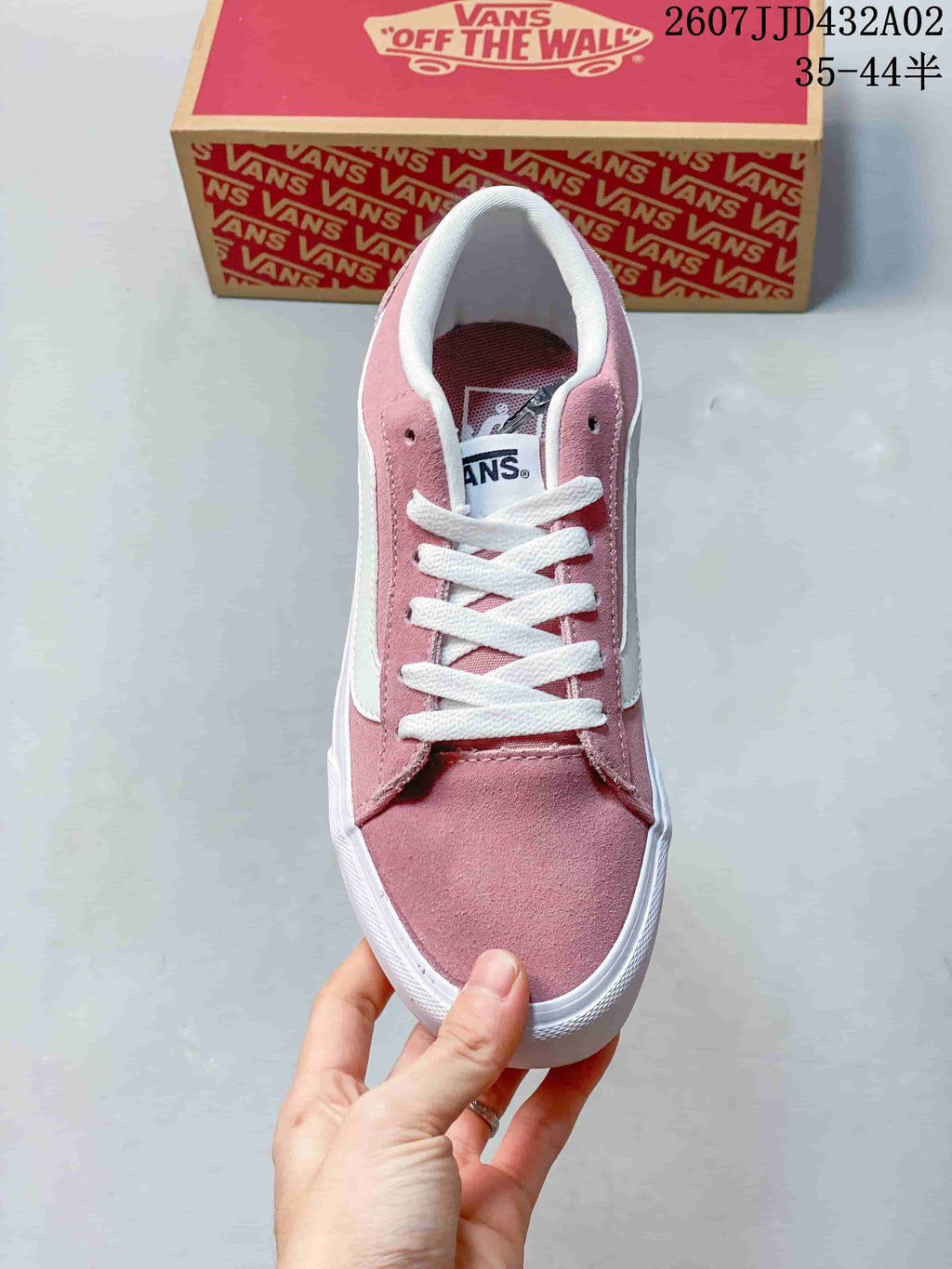 Vans Vero LS Low-Top Sneakers in Pink and White