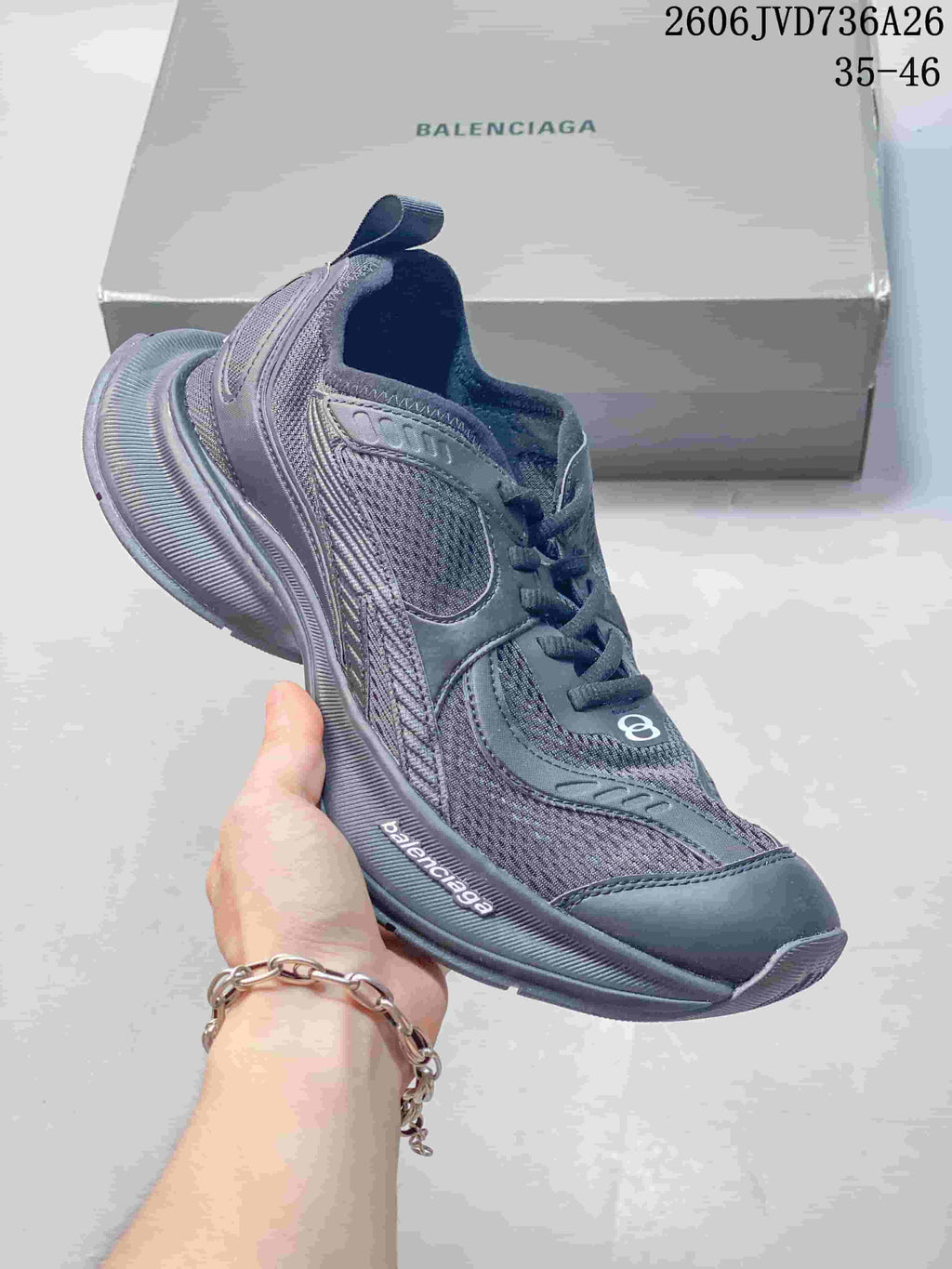 Balenciaga Circuit Mesh Platform Sneakers