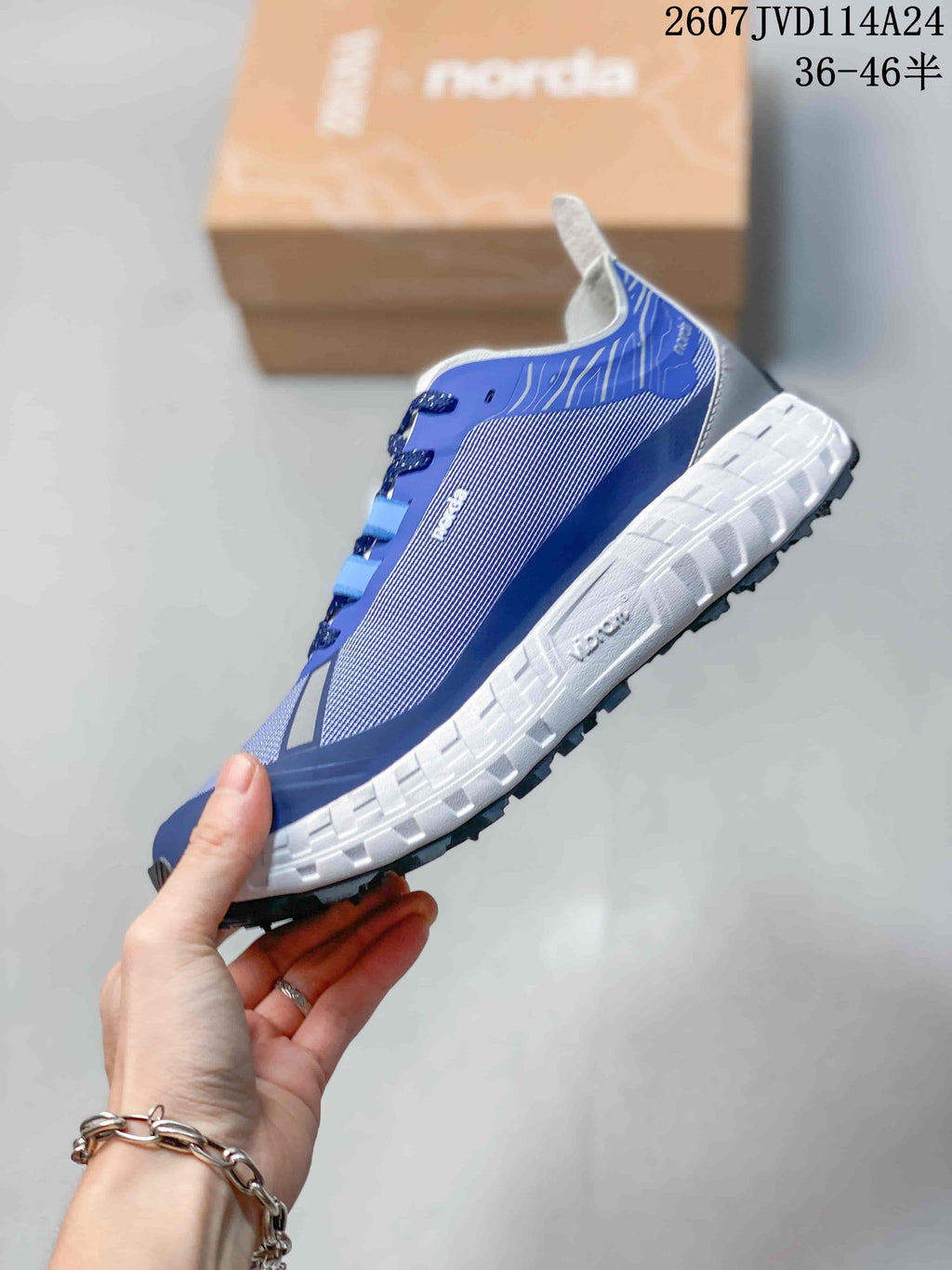 NORDA 712740 Trail Sneakers Blue and White
