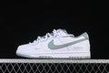 Nike SB Dunk Low White and Sage Green Sneakers