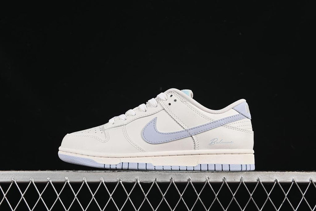 Nike SB Dunk Low White and Light Blue Sneakers