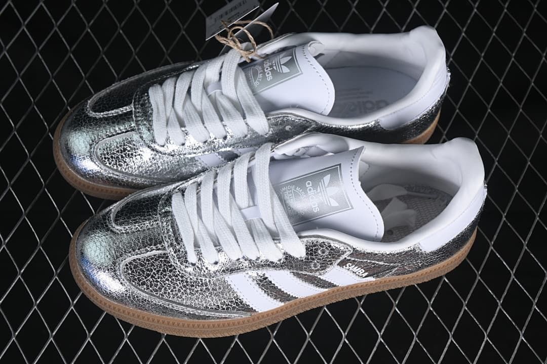 Adidas Samba OG JR0035 Silver Metallic Sneakers