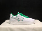 BAPE Sta Low-Top Sneakers White Green