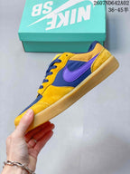 Nike SB Force 58 Low-Top Skate Shoes, Yellow and Blue