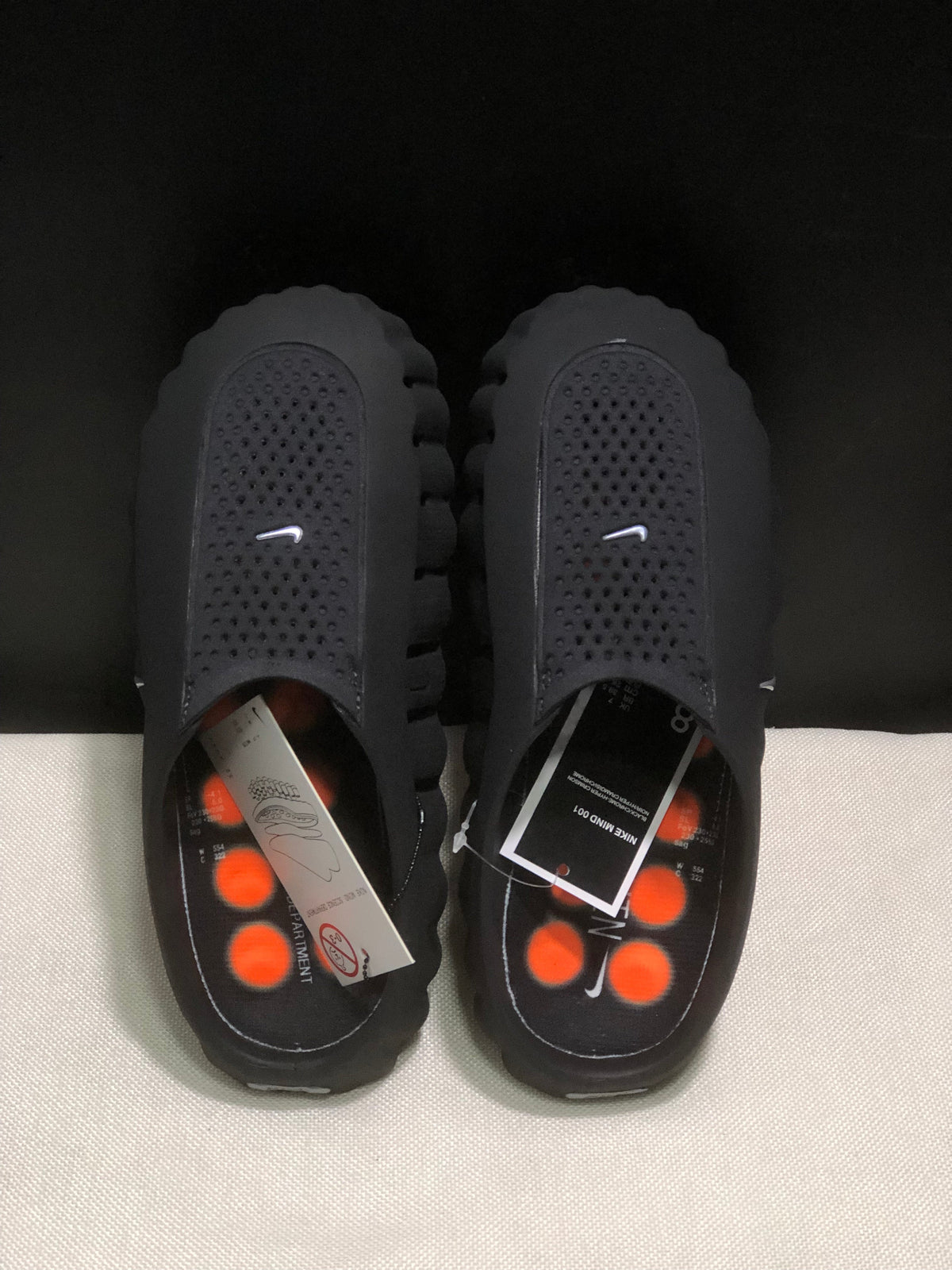 Nike Mind 001 Black Massage Slide Sandals