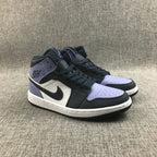 Jordan 1 Mid Sneakers Deep Blue Toe 554724-445