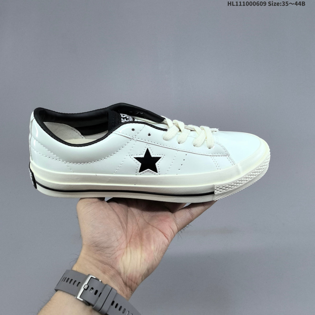 Converse One Star Low-Top Lifestyle Sneakers, Black and White