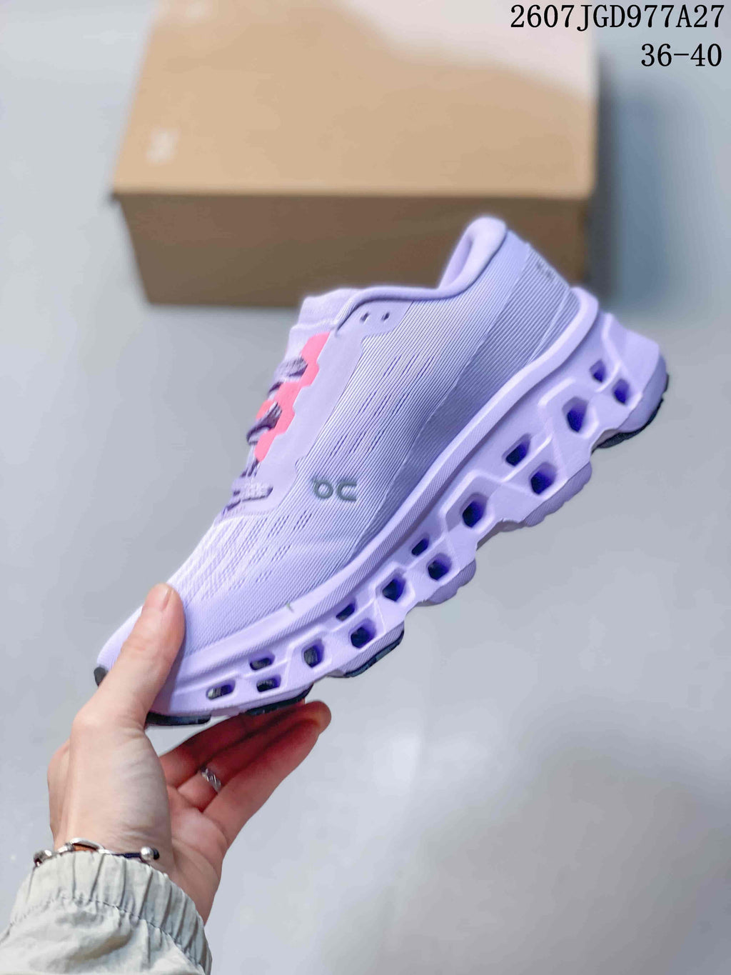 On Cloudmonster 3 Lavender Pink Running Sneakers 2607JGD977A27