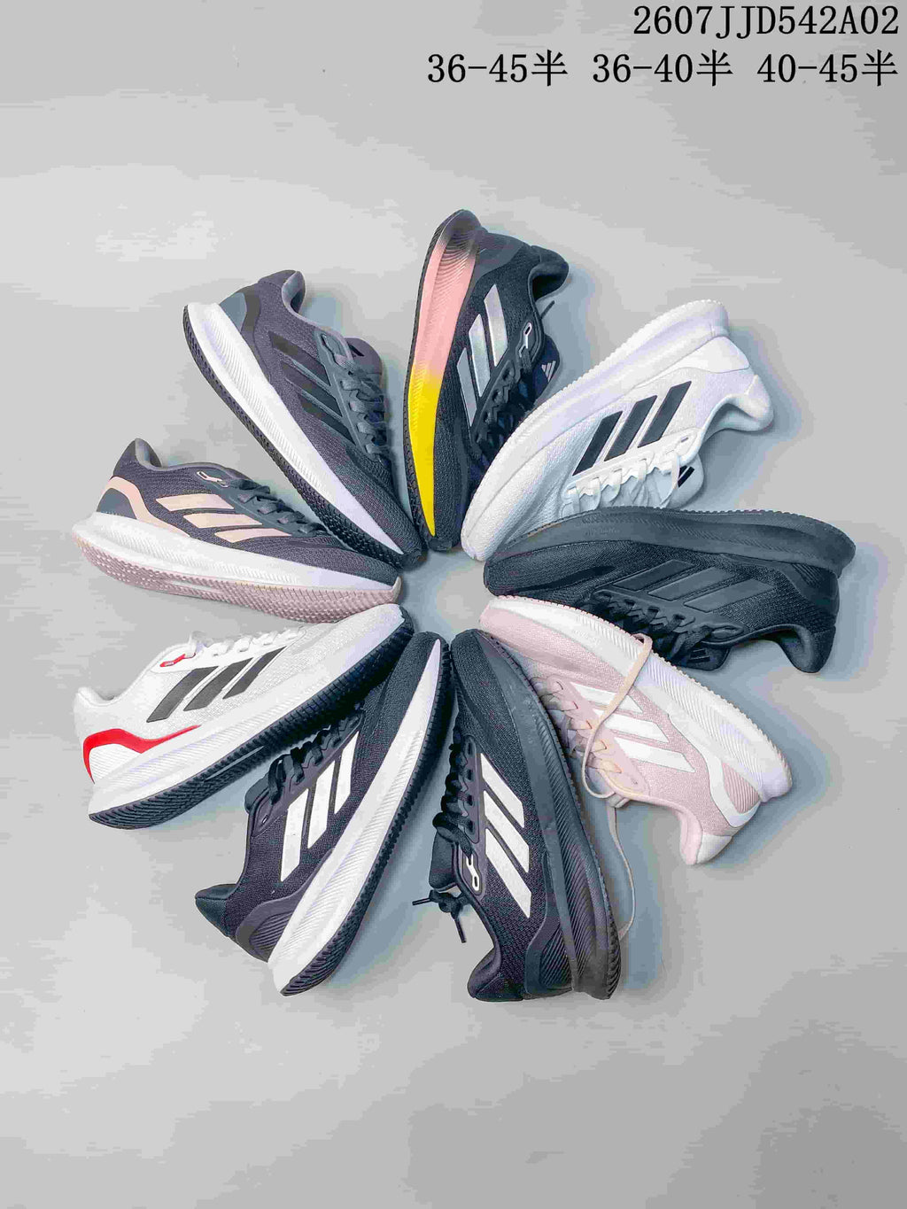adidas Runfalcon 5 Running Shoes, Gray and White