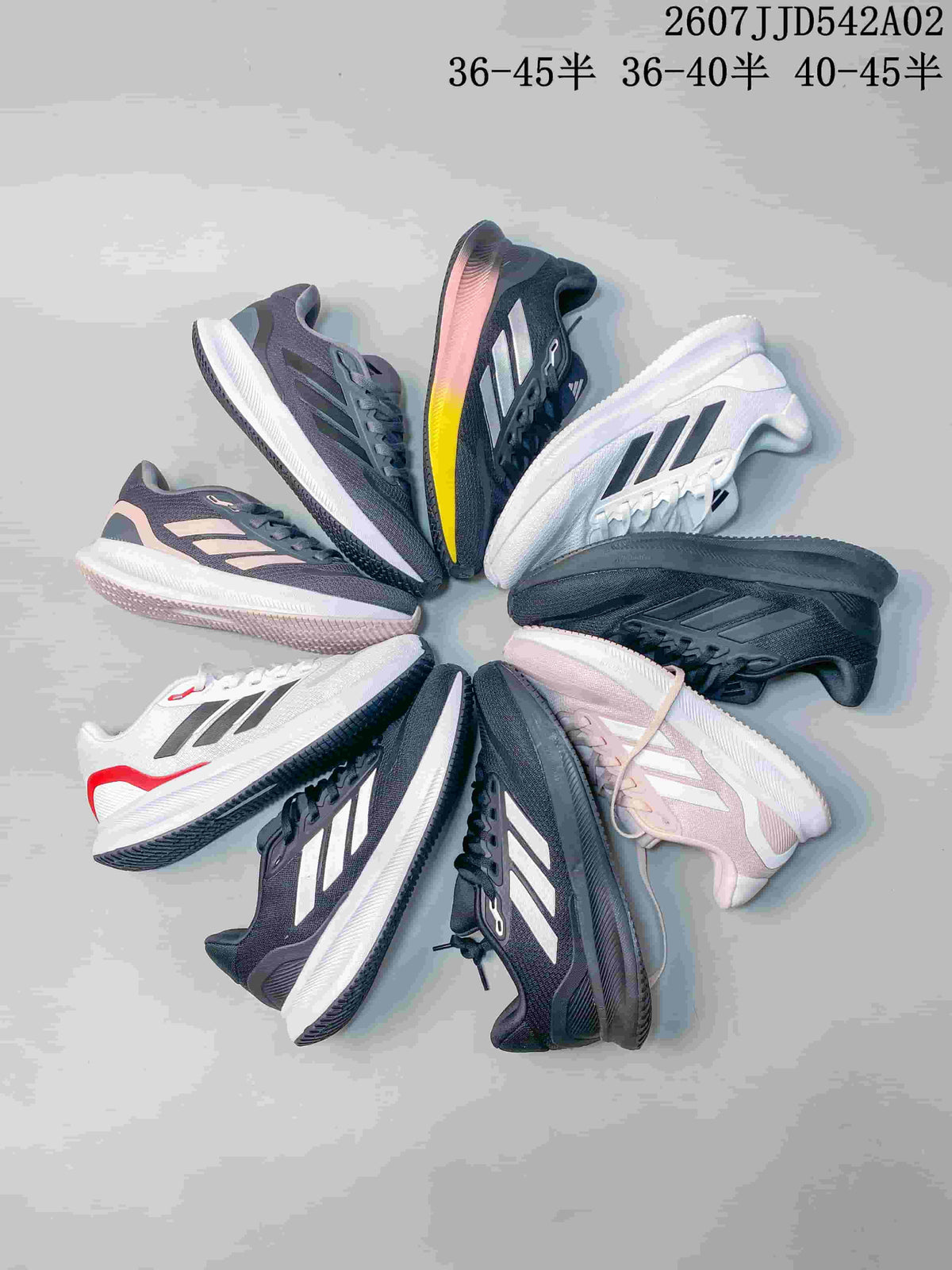 adidas Runfalcon 5 Running Shoes, Gray and White