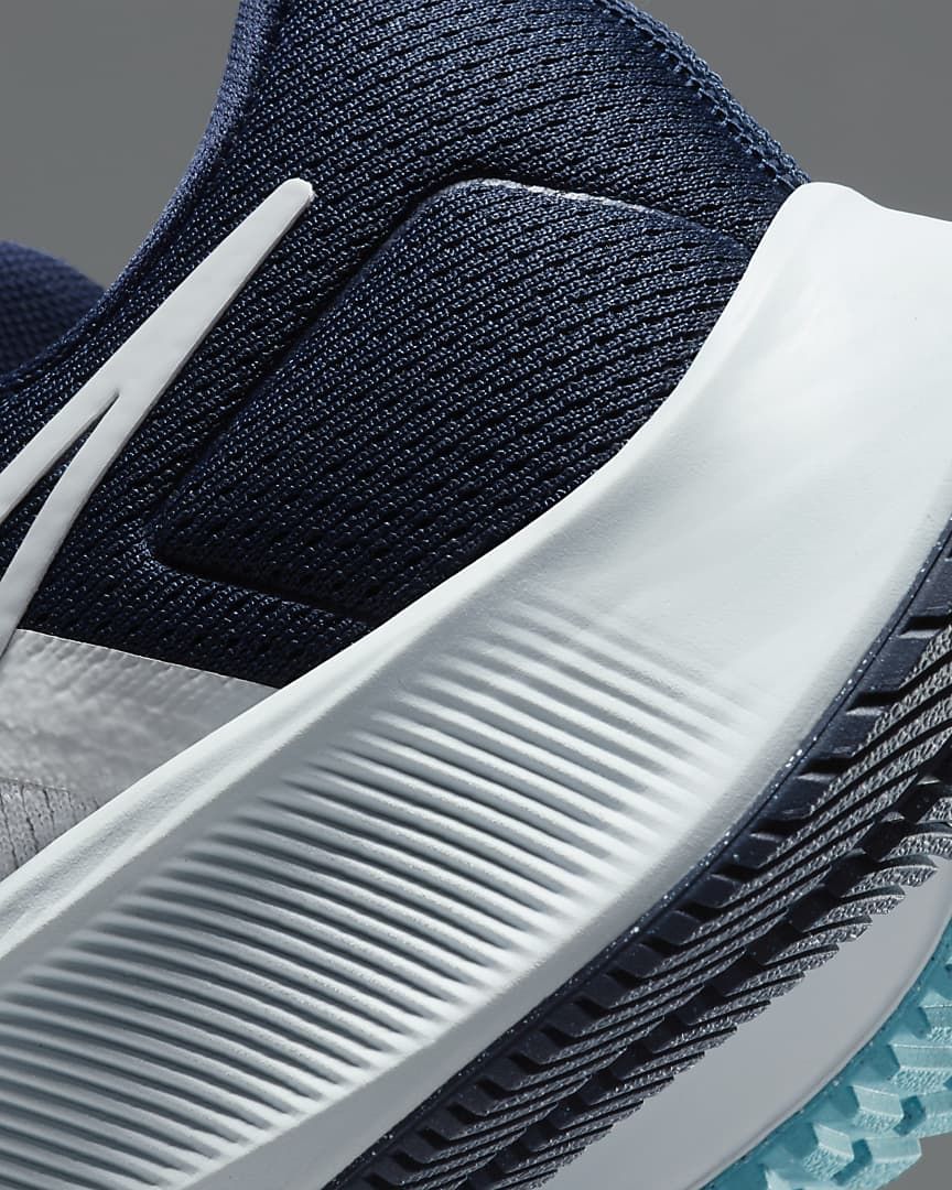 Nike Air Zoom Pegasus 38 Running Shoes White Navy CW7356-101