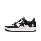BAPE STA Low Black and White Sneakers 1H70-191-001