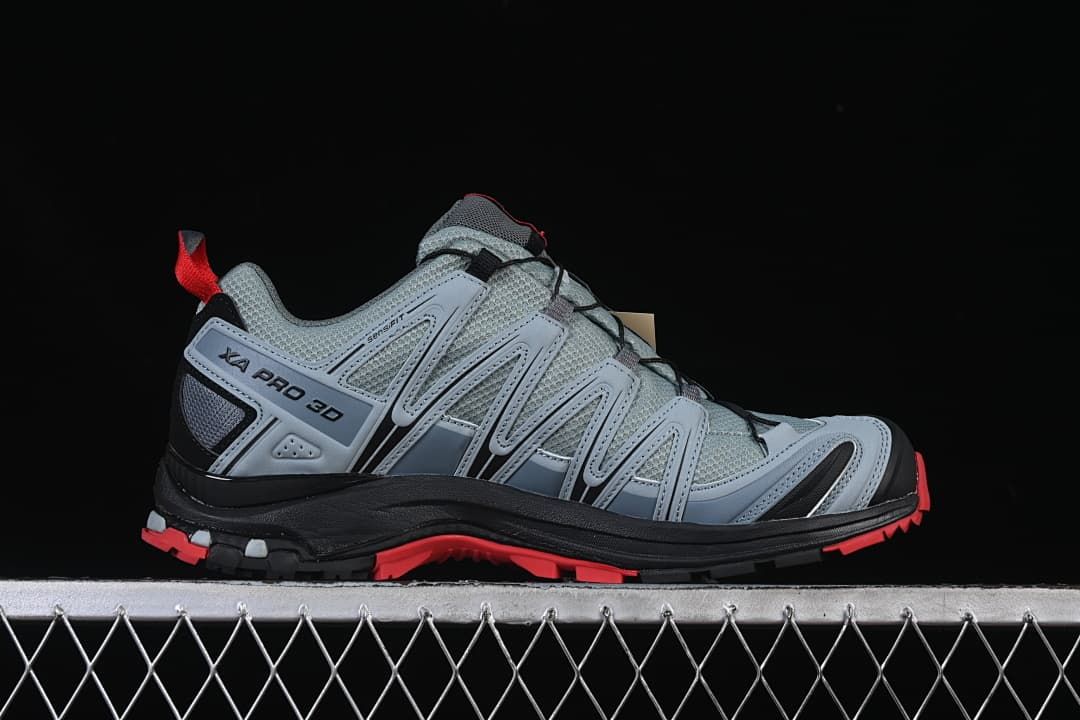 Salomon XA PRO 3D GTX Trail Running Shoes, Gray/Black/Red, 407894