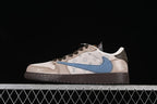 Travis Scott x Fragment Air Jordan 1 Low OG SP Blue Grey