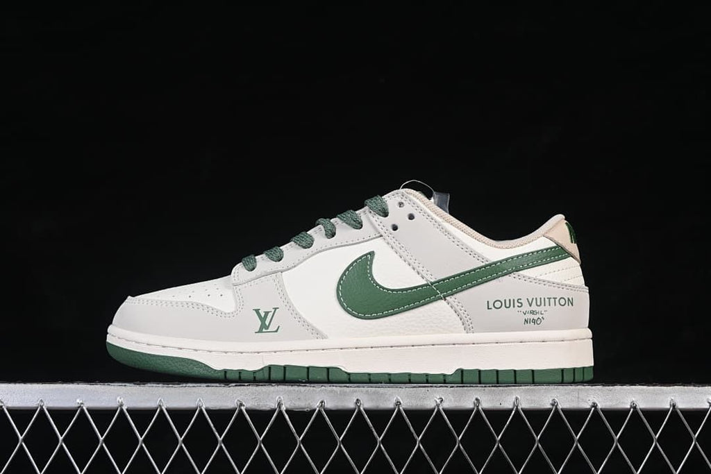 Nike SB Dunk Low Cream and Green Sneakers JP1628-001