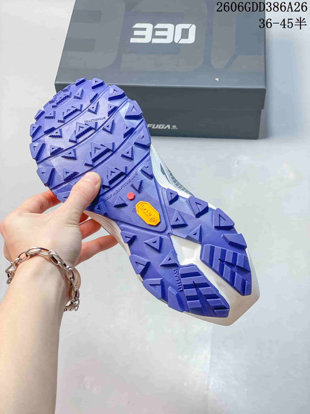 Kailas FUGA EX330 Trail Running Shoes, White and Purple