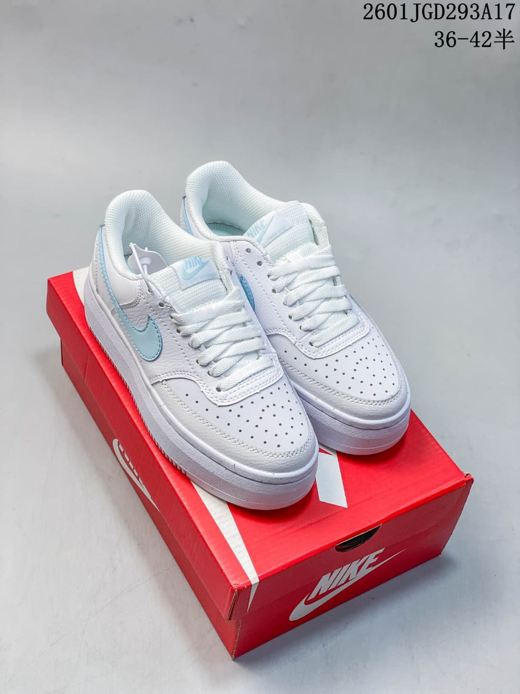 Nike Court Vision Alta White Light Blue Sneakers DZ5394-101